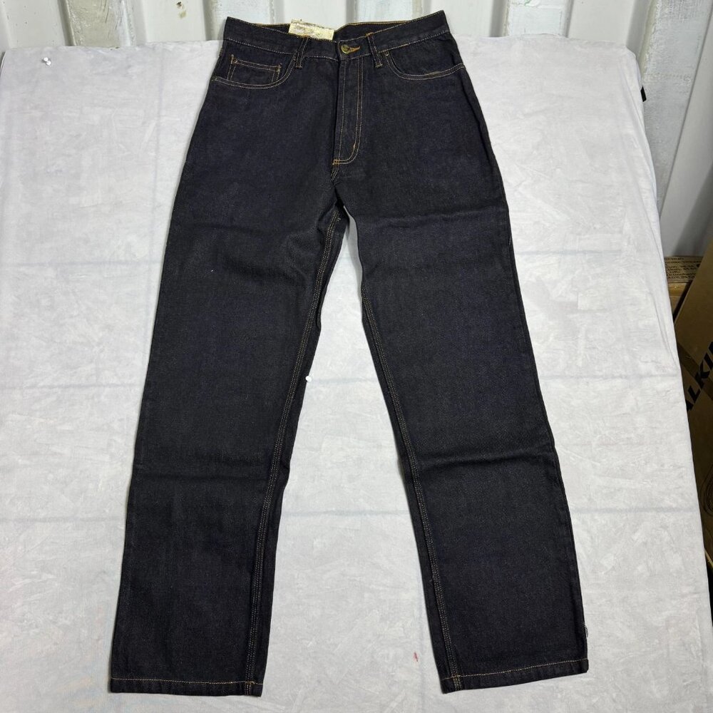 EL Vaquero Straight‎ Leg Jeans Mens Black Denim Relaxed Fit Everyday 32x32 NWT